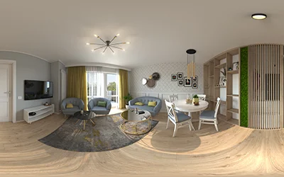 Tur Virtual 360 Design Interior - Apartament 2 Camere in Constanta