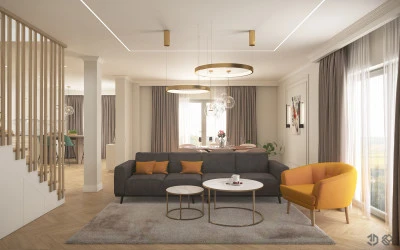 Design Interior Constanta - Amenajare Living Casa Tulcea