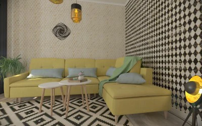 Amenajare 3D Living Apartament - Design Interior Constanta