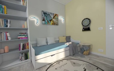 Design Interior Dormitor Baiat - Apartament Bucuresti