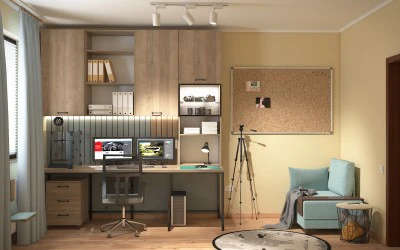 Design Interior Constanta - Amenajare Birou Individual Casa Constanta