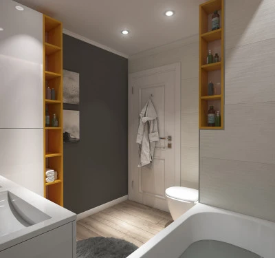 Design Interior Apartament Constanta - Proiect Amenajare Baie